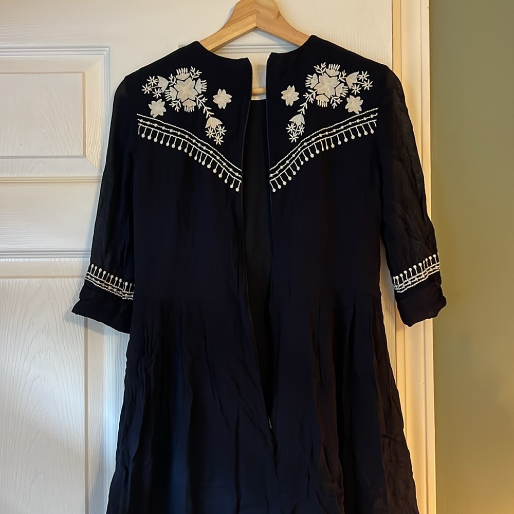 Embroidered French Connection Mini Dress - Picture 5 of 5